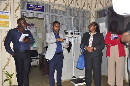 Delegates from USAID-Health, PEPFAR, CDC, and Implementing Partners visited Ayder Hospital, College of Health Sciences at Mekelle University. 